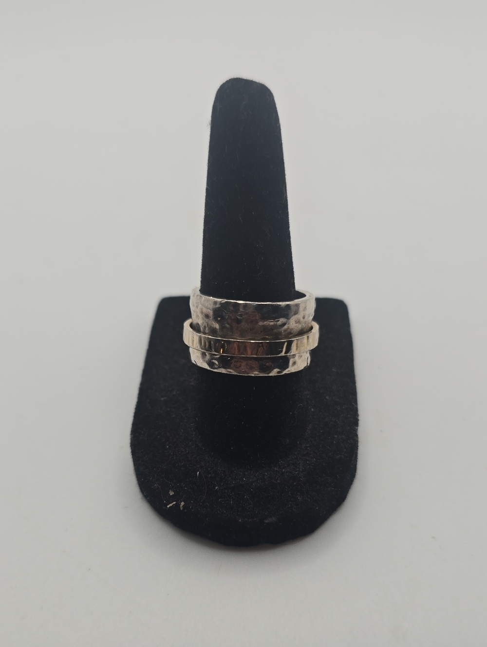 Silpada Hammered Sterling Silver Spinner Ring